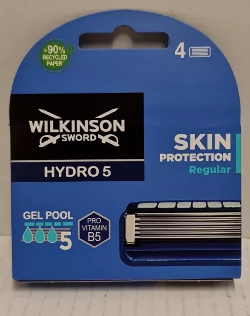 Wilkinson Sword Hydro 5 Razor Blades 4Pack-New Improved -100%Genuine