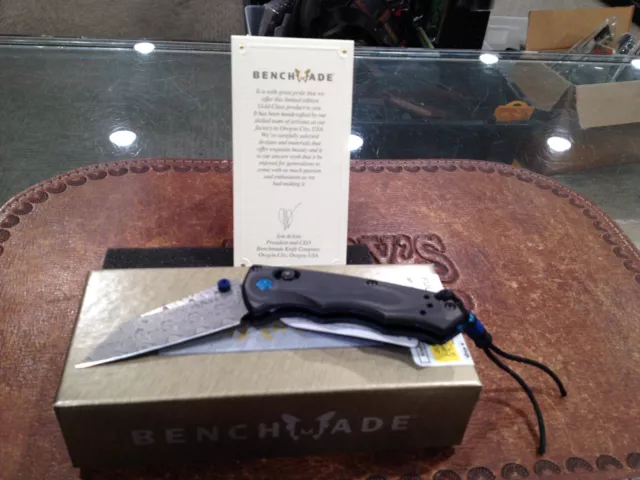 New Benchmade Limited Edition 290-241 Gold Class Full Immunity Carbon Fiber