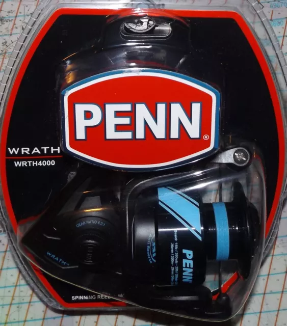 PENN WRATH 4000 Spinning Fishing Reel Fast 6.2:1 Saltwater & Freshwater  *New !! $35.99 - PicClick