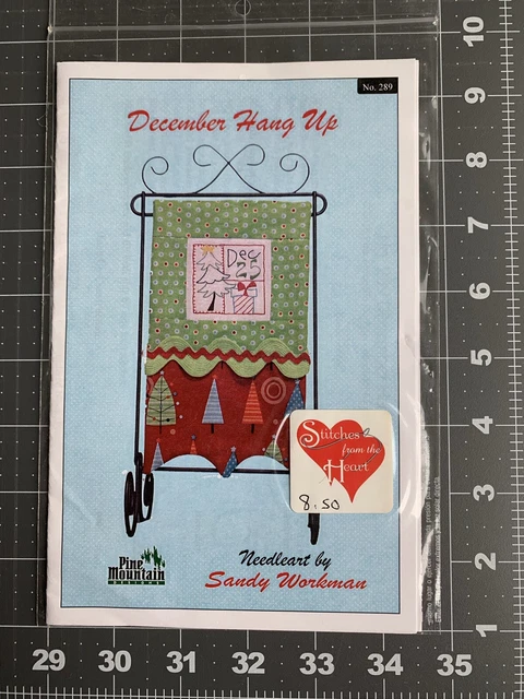 December Hang Up"" Patrón de Bordado de Pine Mountain Designs