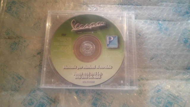 Cd Manuale Stazioni Di Servizio Piaggio Vespa Gts 250 I.e. Abs
