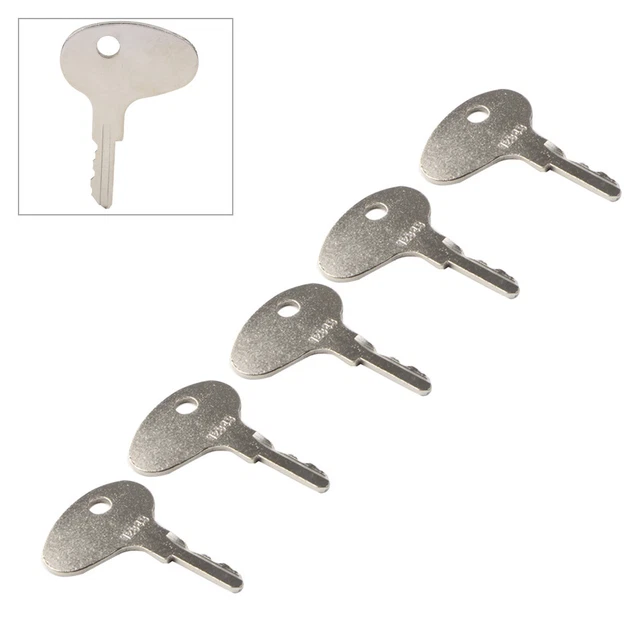 5PCS Ignition Keys Fit Mitsubishi BD2 Dozers Metal  #12343 912-0514920 123243