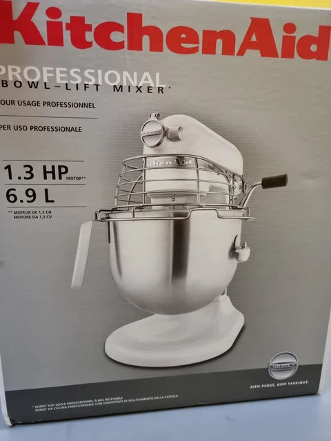 KitchenAid 5KSM7990XBSL Professional Stand Mixer in Silver Diecast Zinc - 6.9L