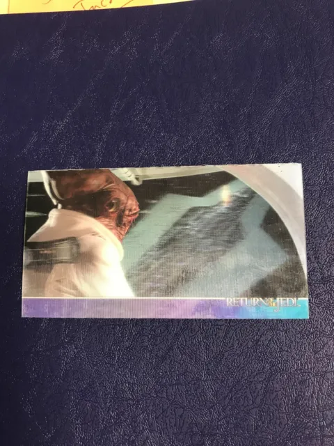 Star Wars Return Of The Jedi Widevision 3D Admiral Ackbar card 1995 Diii/0