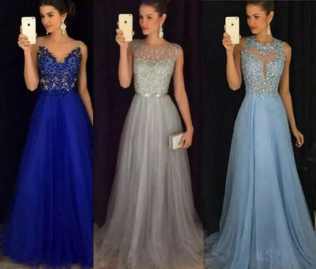 Vestido de cóctel largo de fiesta de noche de dama de honor de bda para mujer