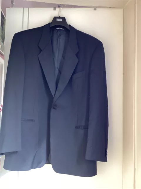 "Giacca cappotto sportivo Giorgio Armani nero smoking da uomo lana taglia Pit23"""