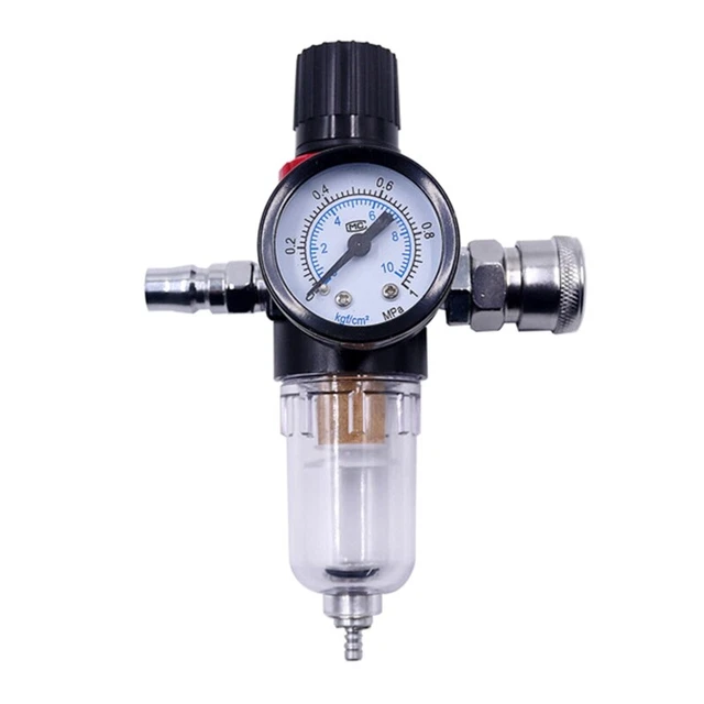 Air Filter Regulator Air Compressor Moisture Water- Trap Air Tool Parts 1/4-inch