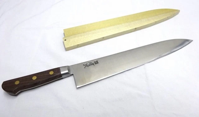 Aritsugu Gyuto 300 mm Carbon Steel Japanese chef knife with Saya masamoto Aritsugu Gyuto 300 mm Carbon Steel Japanese chef knife with Saya masamoto
