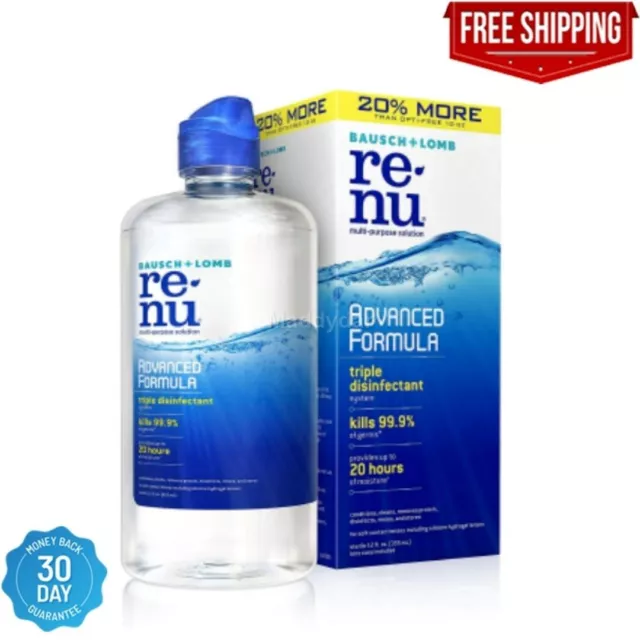 Bausch + Lomb renu Advanced Formula Multi-Purpose Eye Contact Lens Solution 12oz