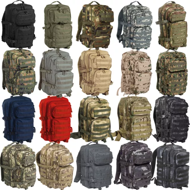 US Assault Pack Mochila Grande 40 l Mochila Armada 23 Colores BW Daypack Outdoor