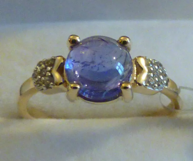 Beautiful AAA Tanzanite Gold Ring -  Certified