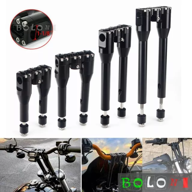 Club Style 1-1/8" Handlebar Riser For Harley Dyna Softail Sportster Street Bob