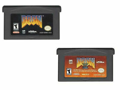 Doom + Doom 2 For Nintendo Video Game Boy Advance GBA Consoles Video Games Cards