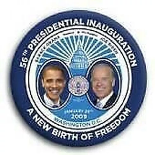 Ufficiale Obama Biden 2013 Presidenziale Inaugurazione Pinback Bottone