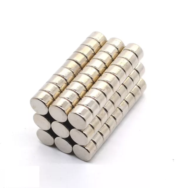 Neodym Magnets 8 X 5 MM Super High Holding Strength Disc N35 - 5 Piece