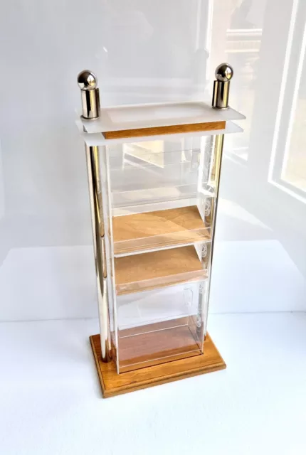 schöner Ladenaufsteller für Zigarren / Acryl Holz Display Reklame Tabak Humidor