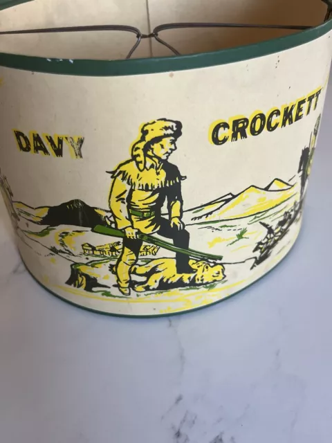 Vintage 1950's or 1960's DAVY CROCKETT Lamp Shade SEE pictures for condition