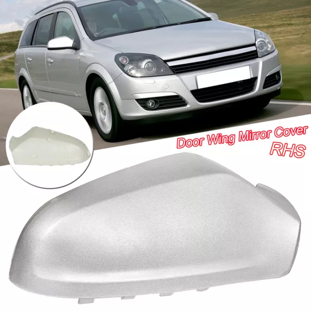 For Vauxhall Opel Astra H MK5 Door Wing Mirror Cover 04-09 Silver RHS