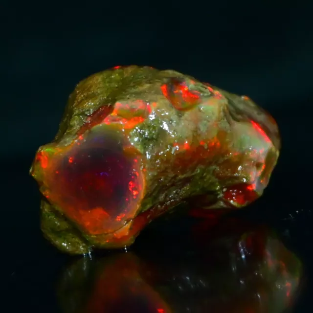 Multi Fire Opal Rough 90.65 Carat Natural Ethiopian Opal Raw Welo Opal Gemstone