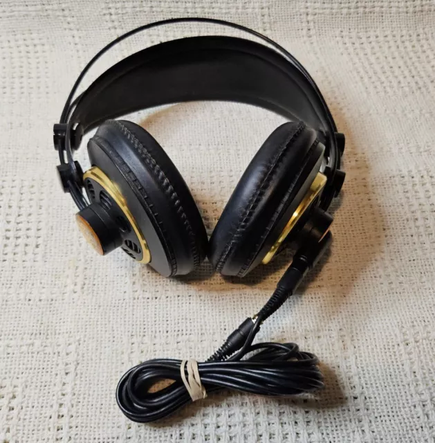 Auriculares de estudio AKG K240 55 OHMIOS negros y dorados probados/funcionan