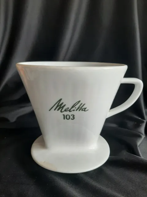 Melitta Kaffeefilter 103 3-loch weiß aus Nachlass