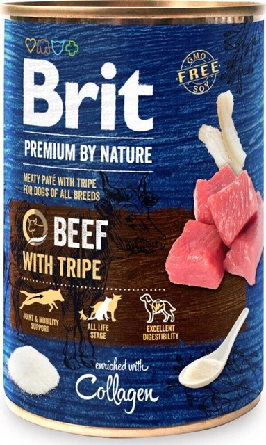 BRIT Premium by nature 6 x 400g alimento umido per cani con manzo