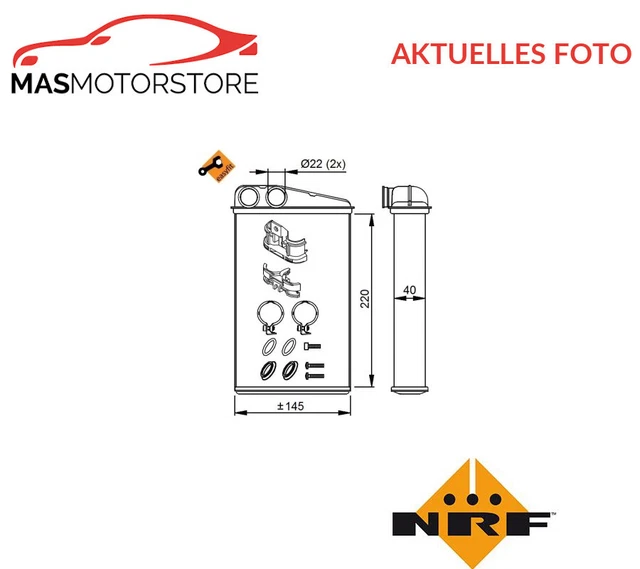 Wärmetauscher Innenraumheizung Nrf 54272 P Für Renault Megane Ii,Scénic Ii