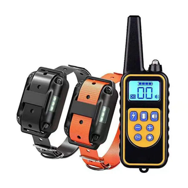 880 Yd Dog Training US Collar Rechargeable Remote Shock PET Waterproof Trainer
