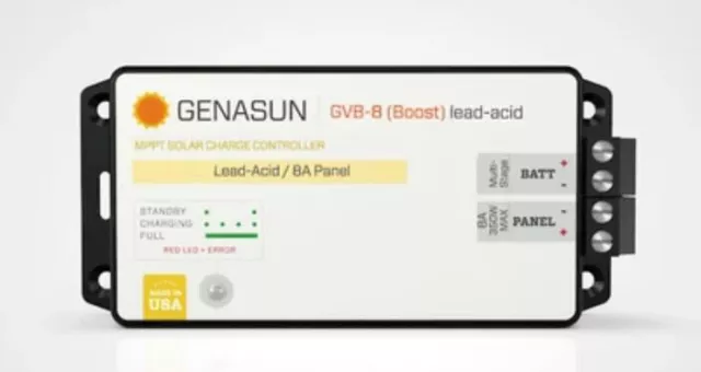 Genasun Gvb-8-Pb-36V Mppt Charge Control Voltage Boost 36 Vdc 8A