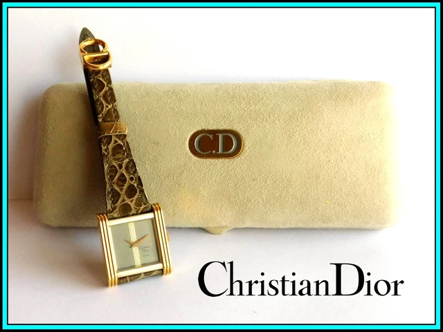 ORIGINAL CHRISTIAN DIOR  Watch, Stainless Steel & 18K Solid Gold – New Old Stock