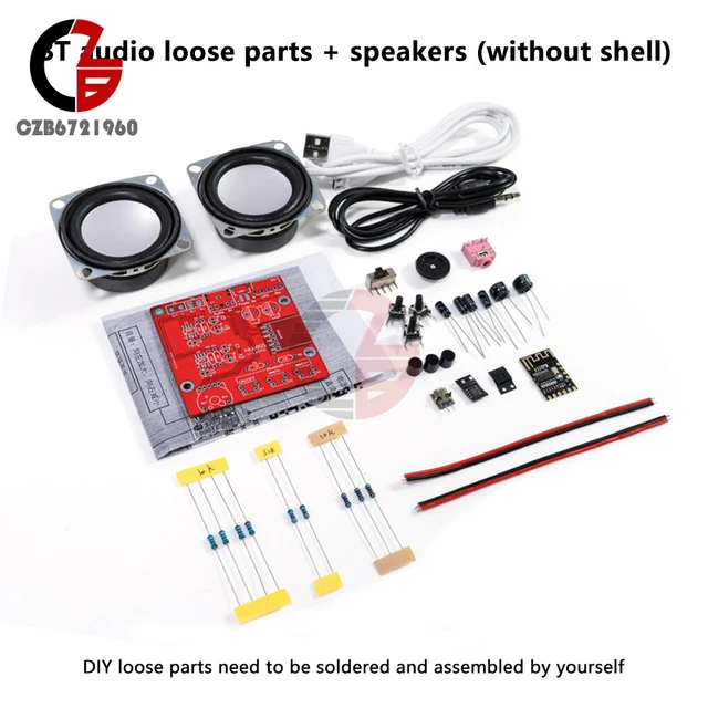 DIY BLUETOOTH SPEAKER Kit Stereo Amplifier Sound Circuit Board