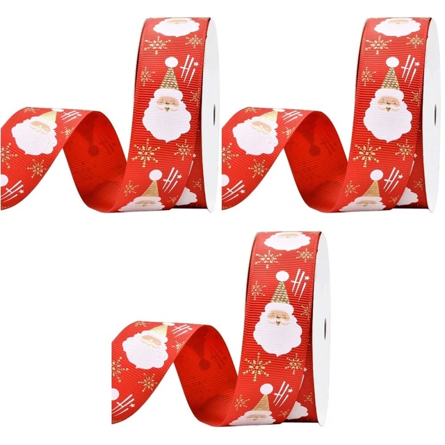 3x Weihnachten Geschenke Band Urlaub Haar Bögen Bänder Urlaub Ripsband