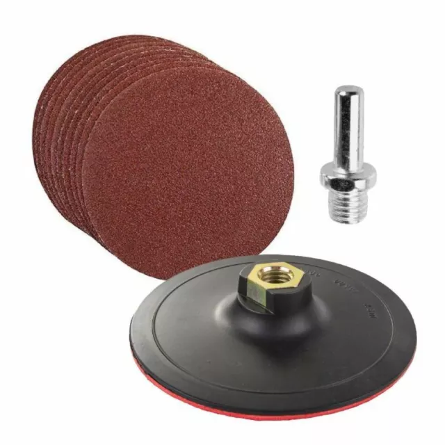 Complete Sandpaper Kit for Woodworking and Metal Prep 10pcs Mixed Grit Discs