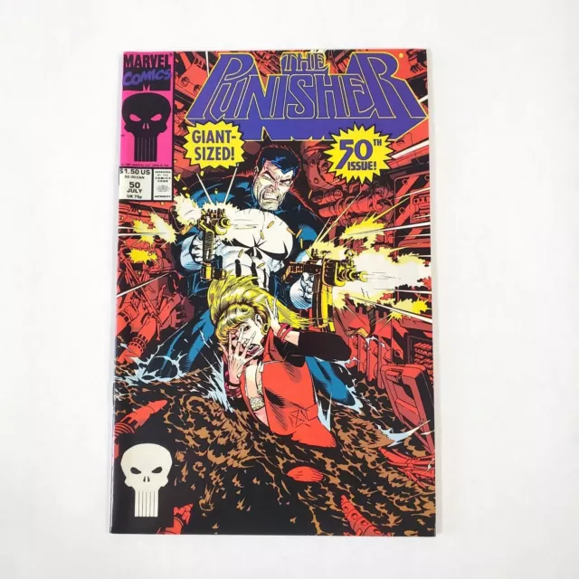 Punisher #50 (1987 Series) Direct Vol. 1 Marvel Comic Book July 1991 Haynes