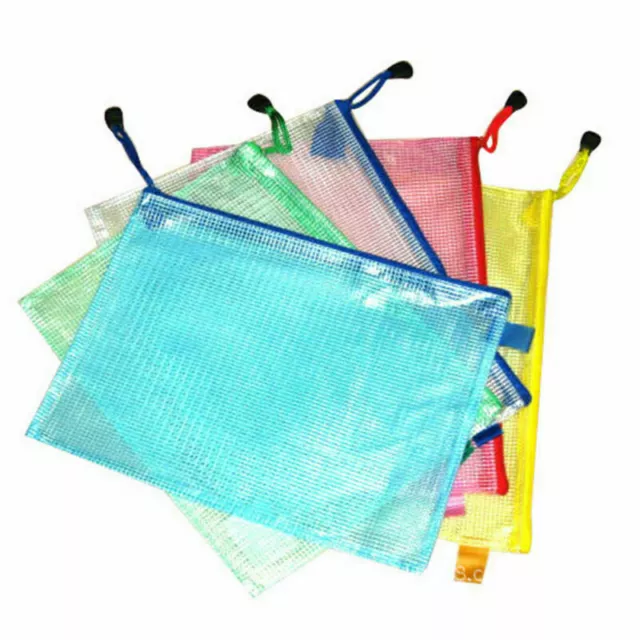 A3 Plastic Zippy Bags Zip Protective Storage Document Folder Wallet Sleeve File 2