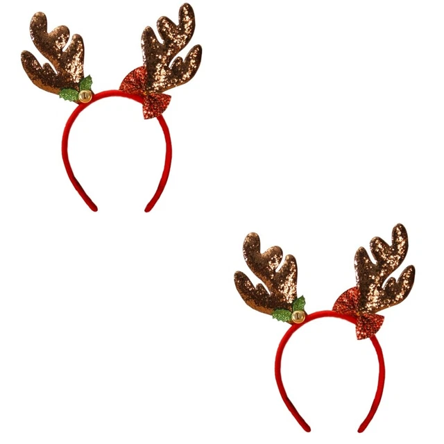 2x Weihnachten Geweih Haar Band Weihnachten Kopf Boppers Urlaub Stirnband