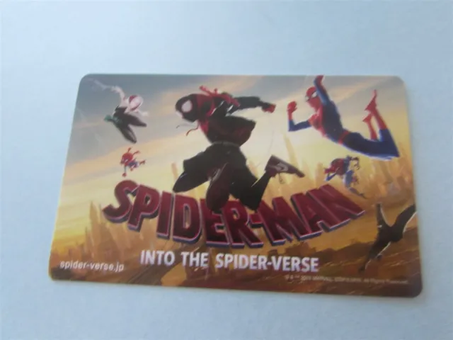 Spider-Man Into The Spider Verse Marvel Used Ticket From Japan