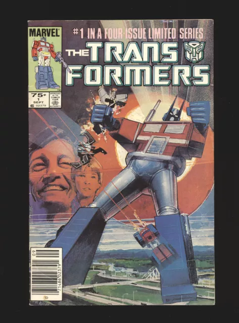 Transformers # 1 Newsstand - 1st Autobots & Decepticons Fine Cond.