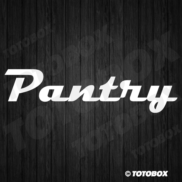 Pantry Decal kitchen Door Window Vinyl Sticker Sign Decals