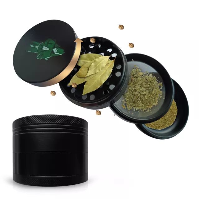 Green Monk®  Premium Keramik Grinder 63mm Crusher Kräutermühle