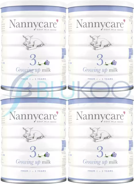 NANNYCare Stage 3 Growing Up Milk - 900g (Pack of 4)