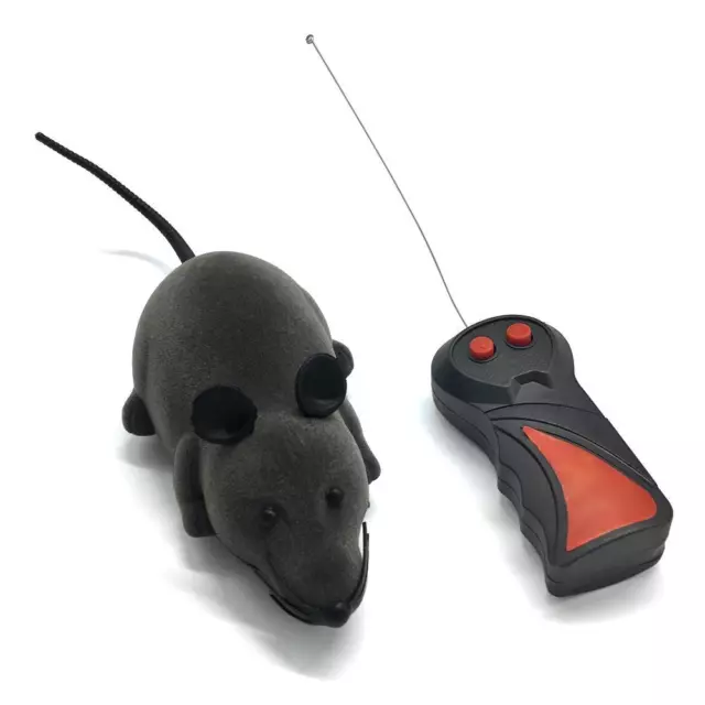 fr RC Mouse Toys Wireless Mice Remote Control False Mouse Novelty Toy (Grey) 2