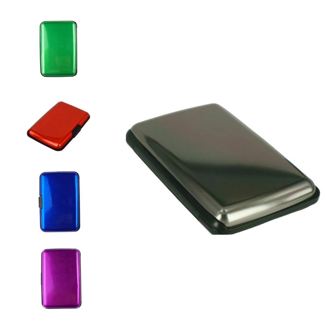 CARTA DI CREDITO protezione lucidata elegante blocco rfid carta di credito metallo EUR 5,37