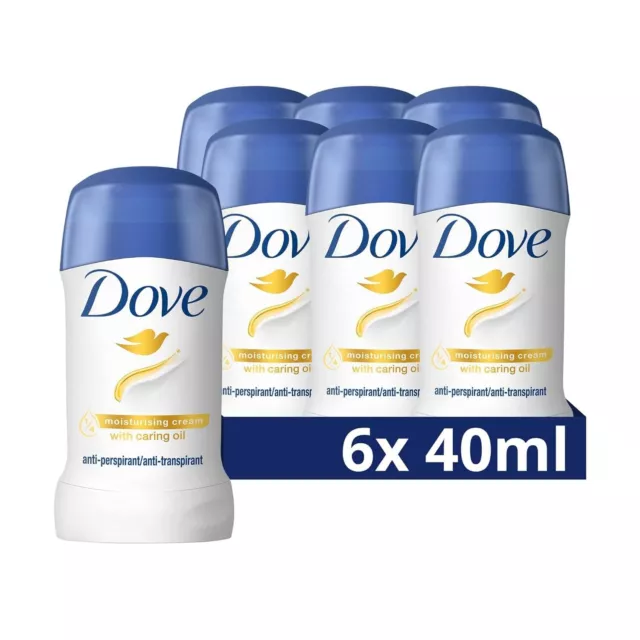 Dove Deostick 48h Anti-Transpirant ohne Alkohol Damen Frauen 6 x 40 ml 6er Pack