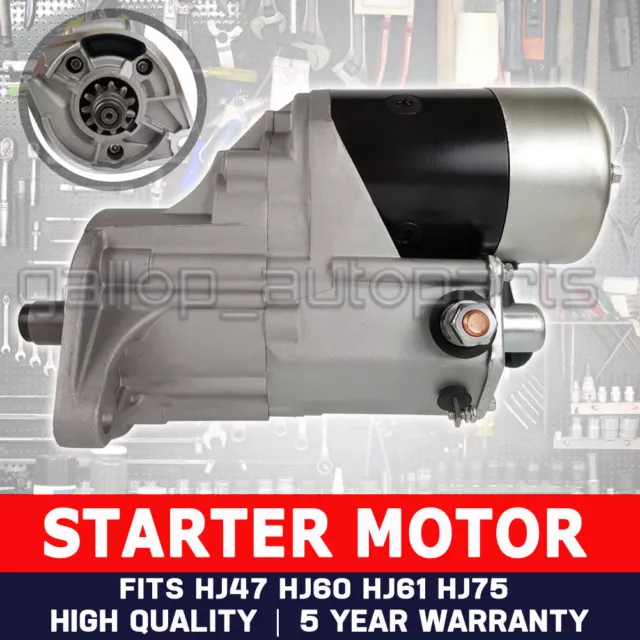 2H Starter Motor for Toyota Landcruiser HJ47 HJ60 HJ61 HJ75 Dyna HU30 HU50 WU90