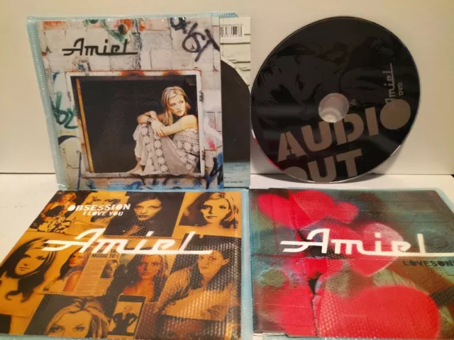AMIEL - Audio Out album + Obsession + Lovesong singles. 3 CD + DVD set