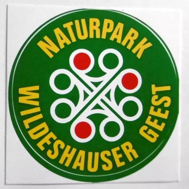 Souvenir-Aufkleber Naturpark Wildeshauser Geest Oldenburg Niedersachsen 80er
