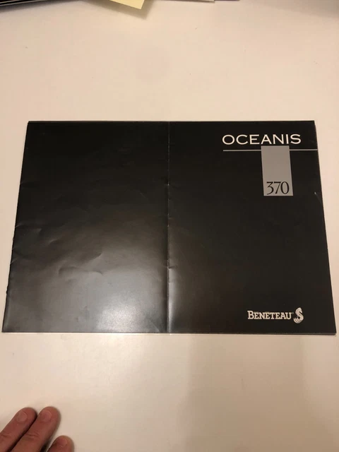 BENETEAU Oceanis 370  1989  Bateau Voilier catalogue publicitaire vintage C30