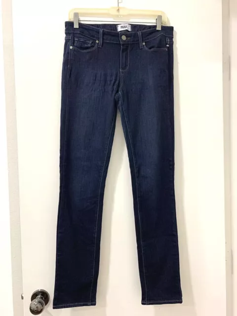 Paige Skyline Skinny Mid Rise Jeans In Mona Size 28 $179 3