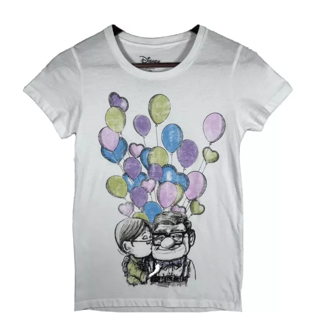 Disney Up Graphic White Short Sleeve Women’s T-shirt - Size XS